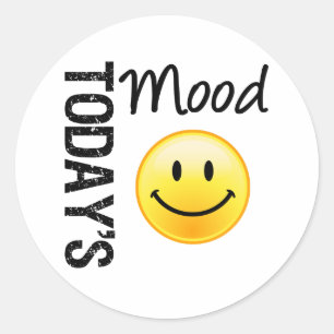Today's Mood Smile Classic Round Sticker