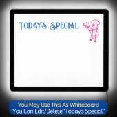 Today's Special Whiteboard Menu Restaurant Chef LED Sign