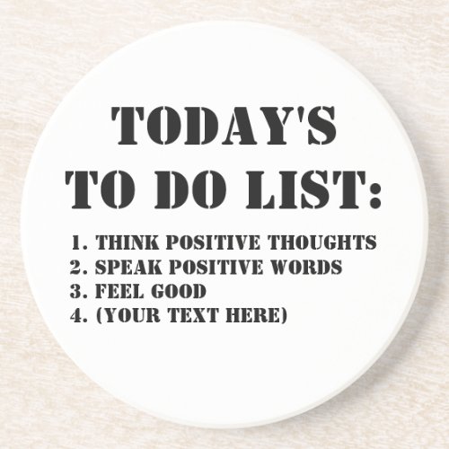 Todays To Do List Coaster