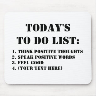 Today's To Do List: Mousepad