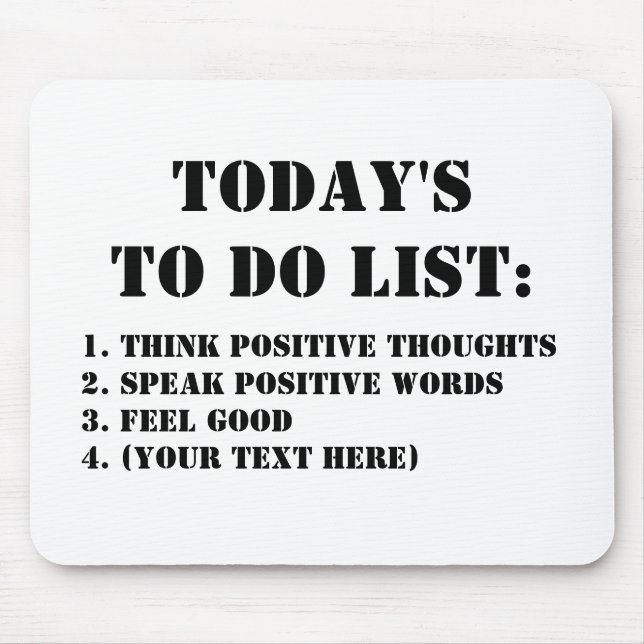 Today's To Do List: Mousepad (Front)