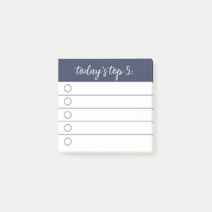 Today's Top 5 Priorities Sticky Note