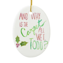Todd and Margo Double-Sided Holiday Ornament