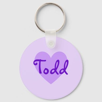 Todd In Purple Keychain by purplestuff at Zazzle