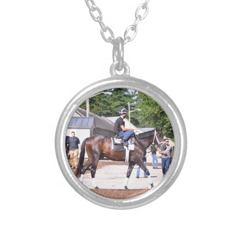 Todd Pletcher Stables Silver Plated Necklace