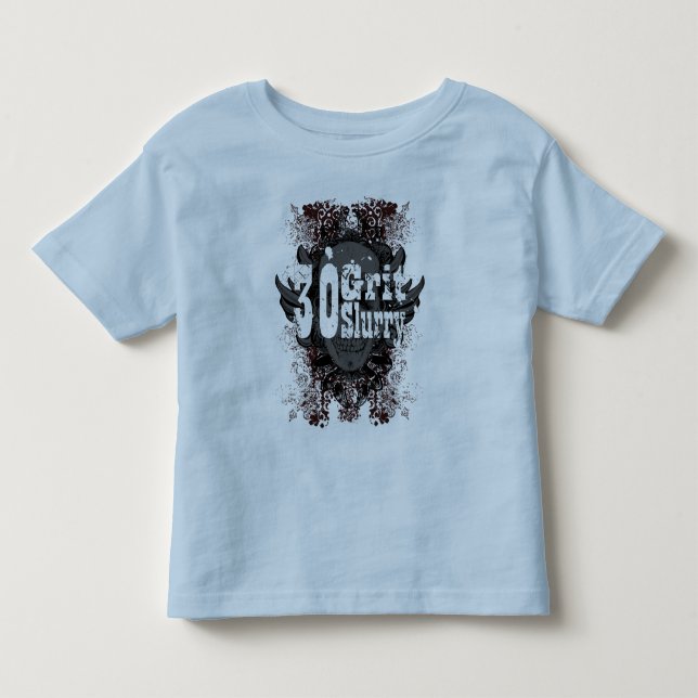 Toddler 30 Grit Slurry with red Toddler T-shirt (Front)