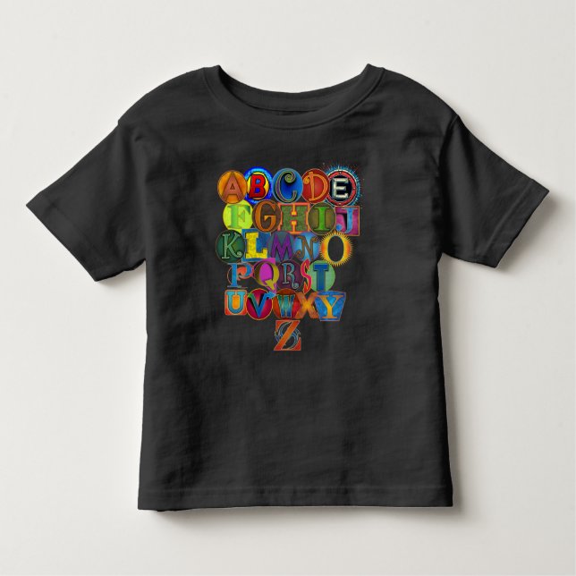 Toddler Alphabet Toddler T-shirt (Front)