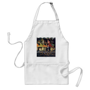 Toddler and Oranges Adult Apron