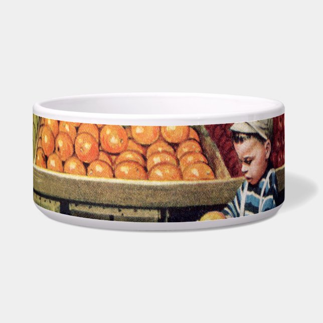 Toddler and Oranges Bowl (Front)