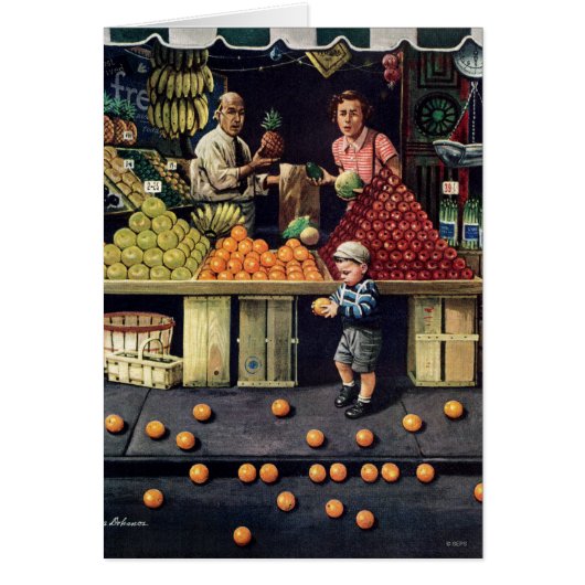 Toddler and Oranges Cards (Front)