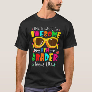 Toddler Back To School 5Th Grade Awesome Fifth Gra T-Shirt