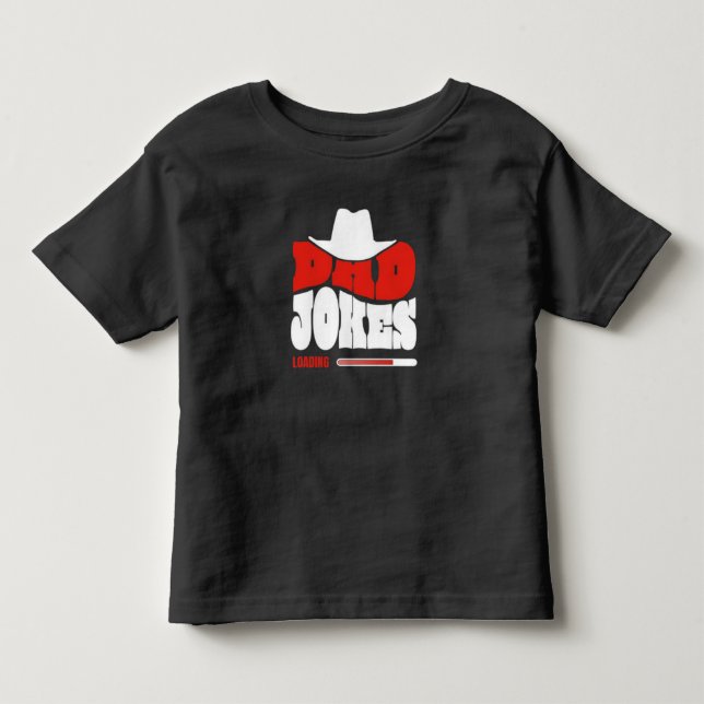 Toddler "Bad Jokes" Cowboy Graphic Tee - Funny  (Front)