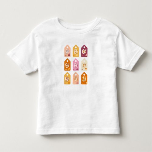 toddler basic alphabet  toddler t_shirt