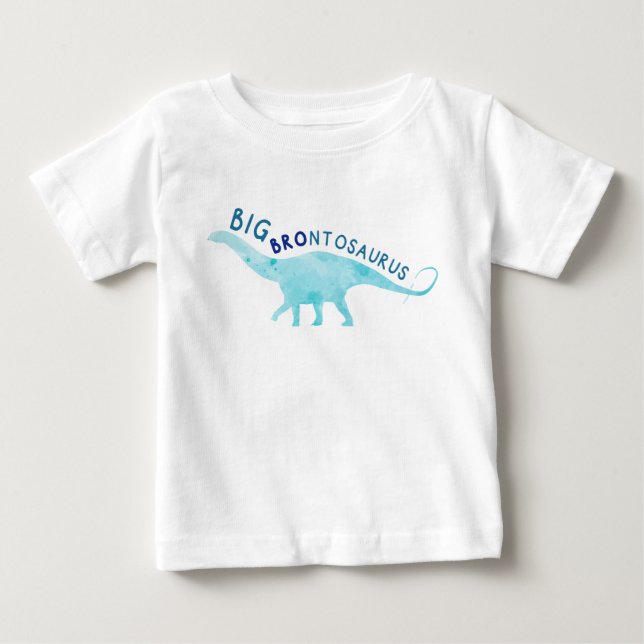 Toddler Big Brontosaurus Dinosaur Brother T-Shirt (Front)
