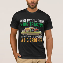 Toddler Big Brother Graphic Tractor Sibling Son T-Shirt