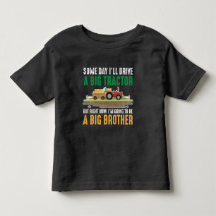 Toddler Big Brother Graphic Tractor Sibling Son T-shirt