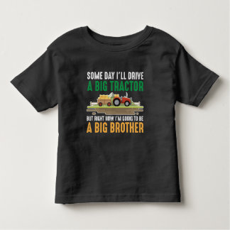 Toddler Big Brother Graphic Tractor Sibling Son Toddler T-shirt