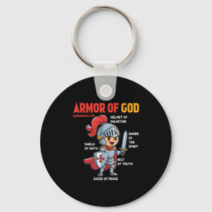 Toddler Boy Armor Of God Brother Son Men Kid Chris Keychain