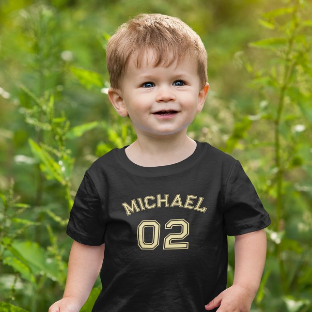 Toddler Boy Girl Name Jersey Number Sports Cotton Toddler T-shirt (Toddler Boy Girl Name Jersey Number Sports Cotton Toddler T-shirt)