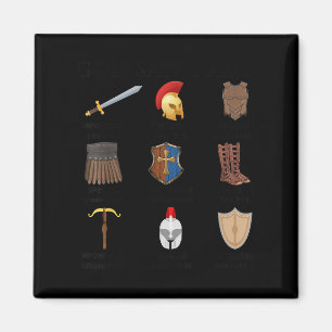 Toddler Boy God Says I Am Armor Of God Brother Son Magnet