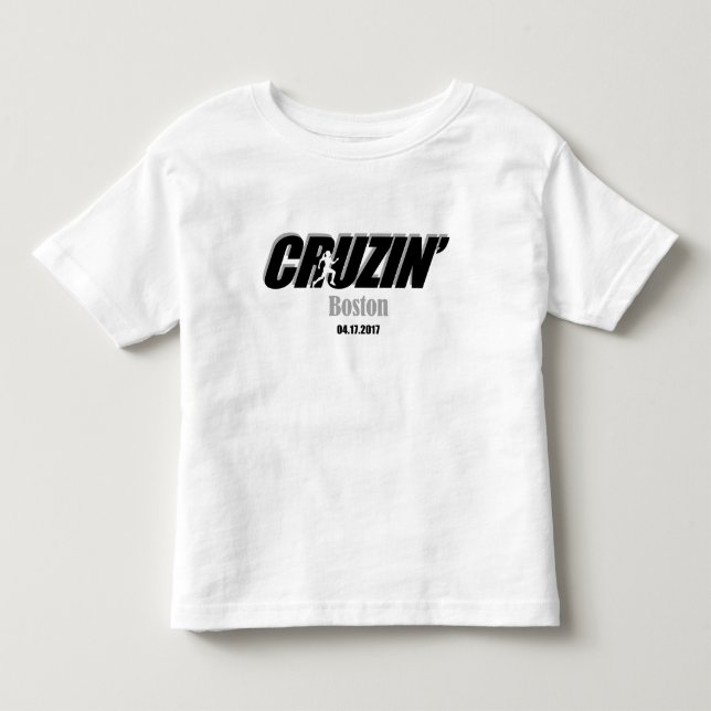 Toddler Boys Cruzin Boston Toddler T-shirt (Front)