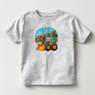 Toddler bulldozer SF T-shirt