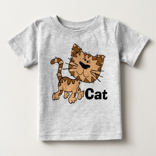 Toddler Cat Fleece Sweatshirt Baby T-Shirt (Front)