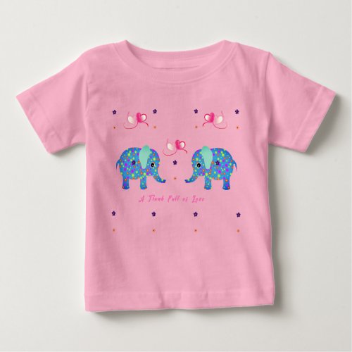  Toddler Cute Elephant Baby T_Shirt