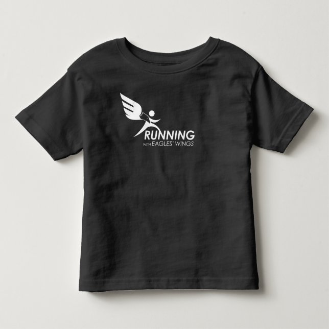 Toddler Dark Tee: Running with Eagles' Wings T-shirt (Front)