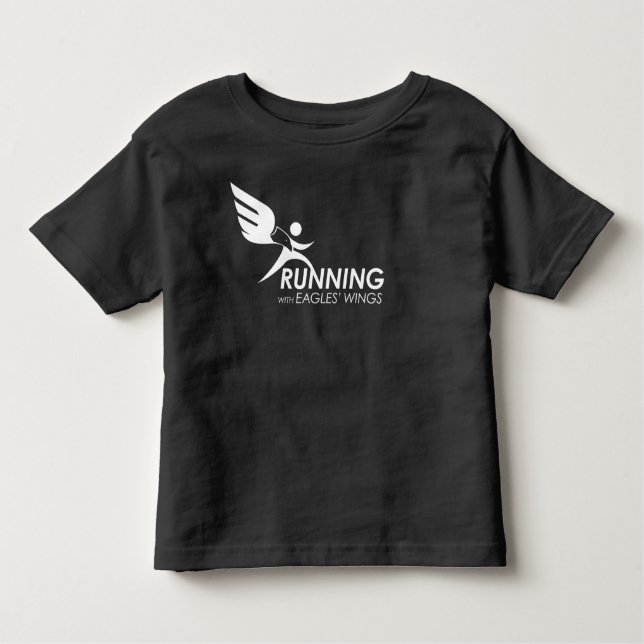 Toddler Dark Tee: Running with Eagles' Wings Toddler T-shirt (Front)
