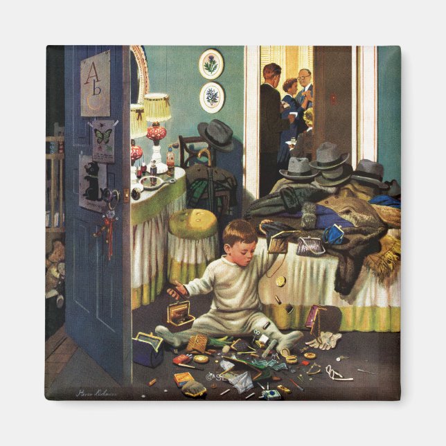 Toddler Empties Purses Magnet (Front)