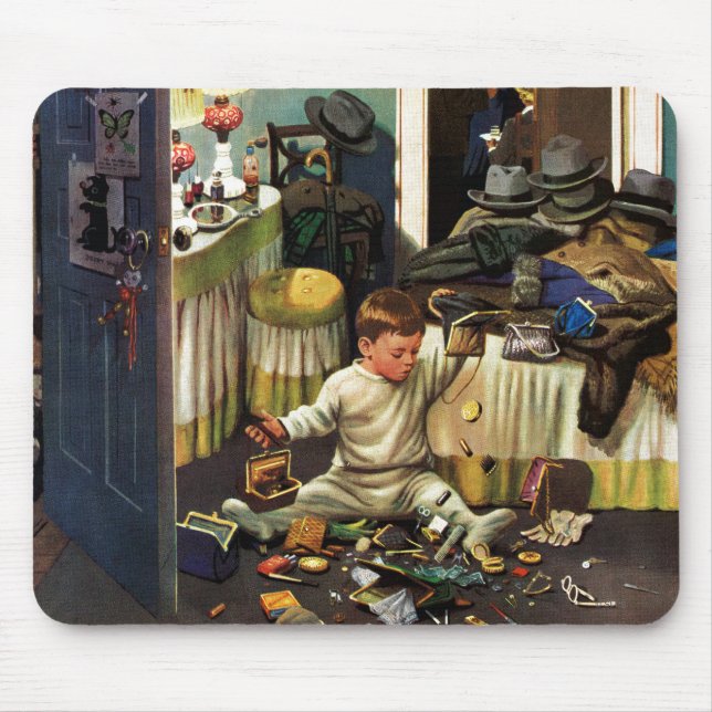 Toddler Empties Purses Mouse Pad (Front)