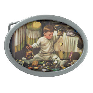 Toddler Empties Purses Oval Belt Buckle