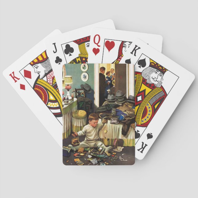 Toddler Empties Purses Poker Cards (Back)