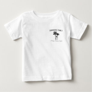 Toddler Family Vacation Palm Tree Beach Trip Tee