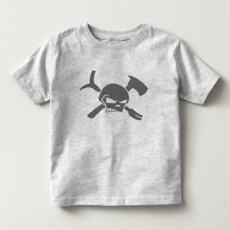 Toddler Firefighter with skull T-shirt