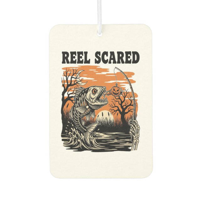 Toddler Fishing Halloween Air Freshener (Front)