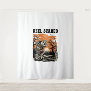 Toddler Fishing Halloween Tapestry