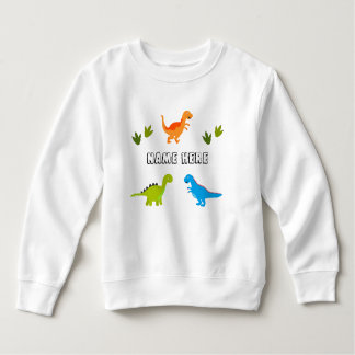 Toddler Fleece Shirt with Dinosaurs to Personalize