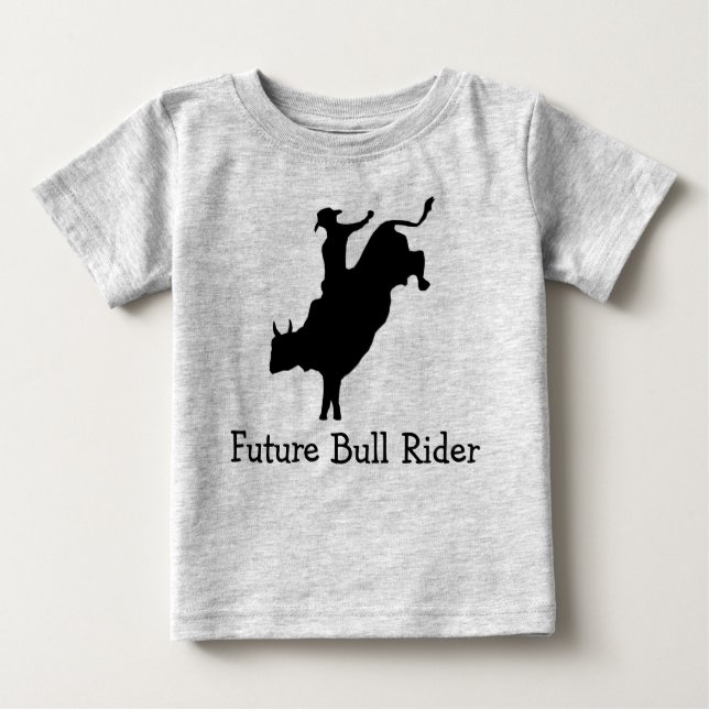 Toddler Future Bull Rider Long Sleeve T Shirt (Front)
