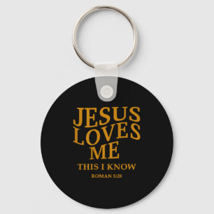 Toddler Girl Jesus Loves Me This I Know Christian Keychain