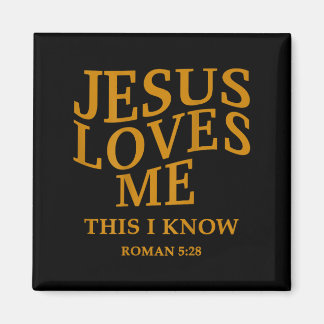 Toddler Girl Jesus Loves Me This I Know Christian Magnet