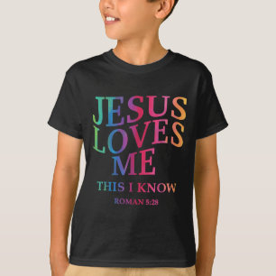 Toddler Girl Jesus Loves Me This I Know Christian T-Shirt