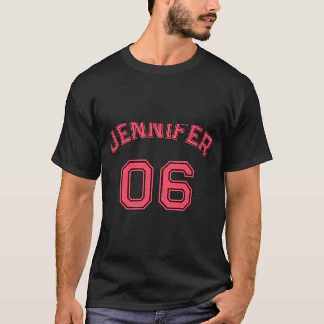 Toddler Girl Nk Name Jersey Number Srts Cotton Tod T-Shirt (Front)