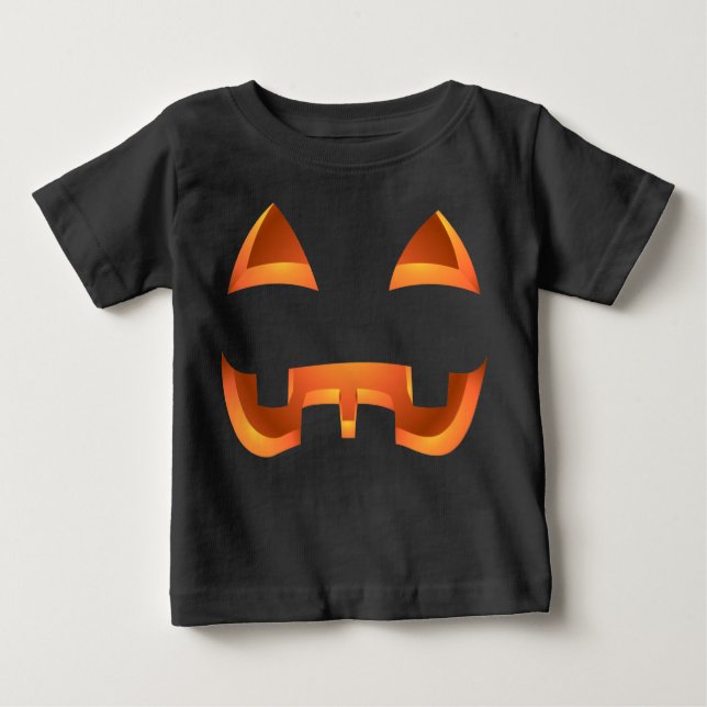 Toddler Halloween T-Shirt Kid's Pumpkin Tee Shirts (Front)
