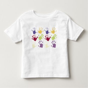Toddler Handprint Shirt by ImGEEE at Zazzle