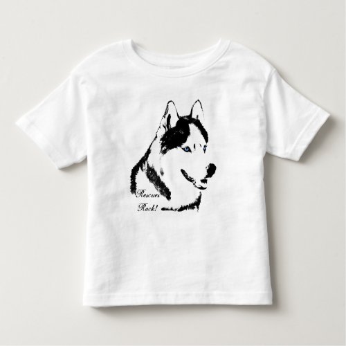 Toddler Husky Shirt Rescue Dog Husky Baby T_shirt