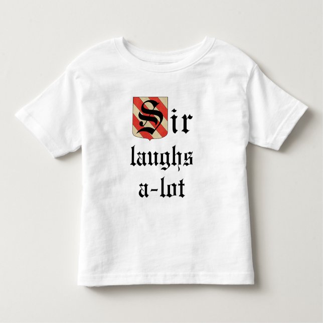 Toddler Jersey T-Shirt  "Sir Laughs-a-lot" (Front)
