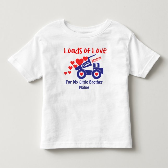 Toddler Jersey T-Shirt – Truck “Love” (Front)