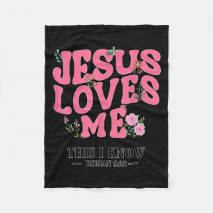 Toddler Jesus Loves You I Nk Christian God Sister  Fleece Blanket